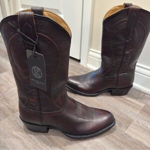 Cody James Black 1978 Chapman Round Toe Black Cherry Bovine Leather Western Boot